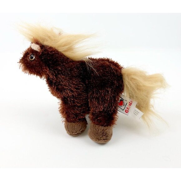 Webkinz Brown Fuzzy Horse Farm Stuffed Animal Plush Soft Toy Pet Ganz No Code - Picture 9 of 11